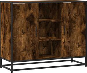 Komoda dymový dub 92x35x76 cm kompozitné drevo