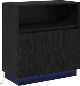 LED komoda Čierny dub 71 x 34,5 x 75 cm Kompozitné drevo