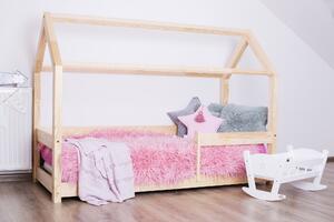 Detská posteľ z masívu DOMČEK - TYP B 160x70 cm