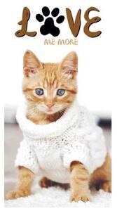 Osuška s mačkou vo svetri