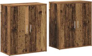 Servírovacia skriňa 2 pcs Staré drevo 60 x 31 x 70 cm