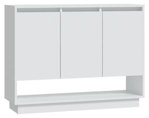 Komoda biela 97x31x75 cm kompozitné drevo