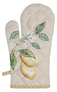 Bavlnená kuchynská chňapka s citrónom Lemons & Leafs - 16 * 30 cm - Clayre & Eef
