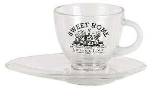 Šálka ​​a podšálka Sweet home - 230ml - Clayre & Eef