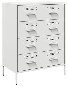 Komoda biela 68x39x89 cm oceľ