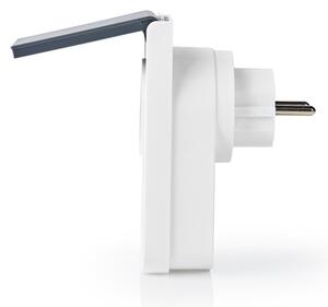 Nedis WIFIPO120FWT - Inteligentná vonkajšia zásuvka 3680W/230V/Typ F/16A Wi-Fi IP44
