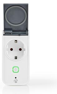 Nedis WIFIPO120FWT - Inteligentná vonkajšia zásuvka 3680W/230V/Typ F/16A Wi-Fi IP44