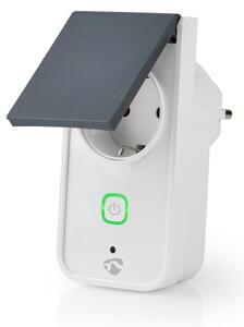 Nedis WIFIPO120FWT - Inteligentná vonkajšia zásuvka 3680W/230V/Typ F/16A Wi-Fi IP44