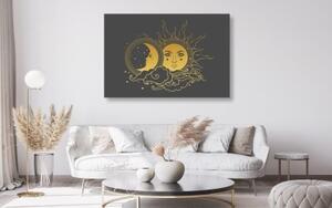 Obraz harmónia slnka a mesiaca - 60x40