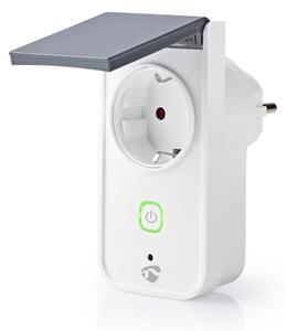 Nedis WIFIPO120FWT - Inteligentná vonkajšia zásuvka 3680W/230V/Typ F/16A Wi-Fi IP44