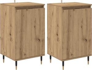 Servírovacia skriňa 2 pcs Remeselný dub 40 x 35 x 70 cm
