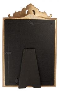Zlatý antik fotorámik s kvetmi a ornamentmi - 17*2*26 cm / 13*18 cm - Clayre & Eef