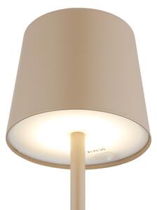 Globo 58482S-LED stmievateľná stolná lampa VAN. 12W/5V 2200mAh IP44 krém
