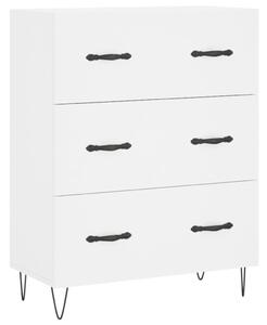 Komoda biela 69,5x34x90 cm kompozitné drevo