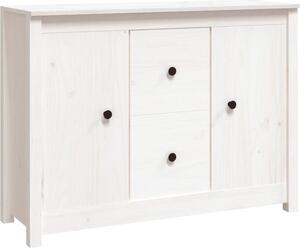 Komoda biela 100x35x74 cm borovicový masív