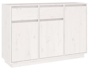 Komoda biela 110x34x75 cm borovicový masív