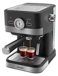 Sencor - Pákový kávovar espresso 1050W/230V čierna/matný chróm