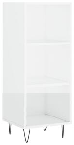 Komoda lesklá biela 34,5x32,5x90 cm kompozitné drevo