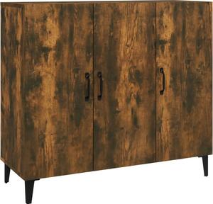 Komoda dymový dub 90x34x80 cm kompozitné drevo