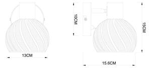 Globo 54025-1 - Nástenné bodové svietidlo WILLY 1xE27/40W/230V