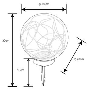 Globo 33806 - Solárne svietidlo 30xLED/0,06W/1,2V pr. 20 cm IP44