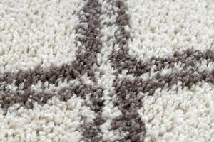 Dywany Łuszczów Kusový koberec Berber Asila cream and brown kruh - 120x120 (priemer) kruh cm