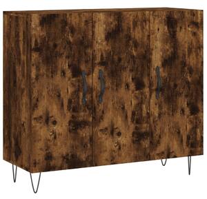 Komoda dymový dub 90x34x80 cm kompozitné drevo
