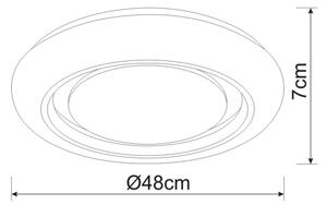 Globo 483111-28SH - LED stmievateľné stropné svietidlo RADA LED/28W/230V + diaľkové ovládanie