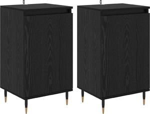 Servírovacia skriňa 2 pcs Čierny dub 40 x 35 x 70 cm