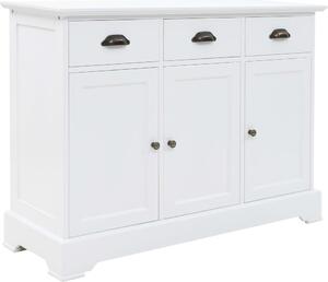 Komoda s 3 dvierkami, MDF a borovicové drevo 105x35x77,5 cm