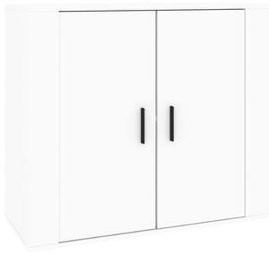 Komoda biela 80x33x70 cm spracované drevo