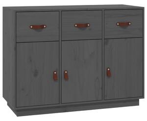 Komoda sivá 100x40x75 cm borovicový masív