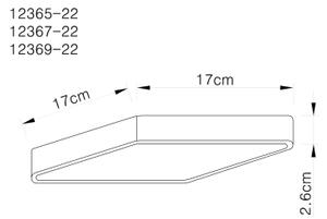 Globo 12369-22 - LED Stropné svietidlo ECHO LED/22W/230V