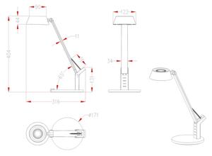 Globo 58422B - LED Stmievateľná stolná lampa URSINO LED/8W/230V