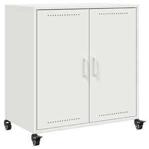 Komoda biela 68x39x72 cm oceľ