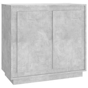 Komoda betónová sivá 80x34x75 cm kompozitné drevo