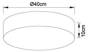 Globo 15365D - LED Stmievateľné stropné svietidlo SINNI LED/24W/230V + DO