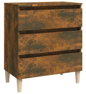 Komoda dymový dub 60x35x69 cm spracované drevo