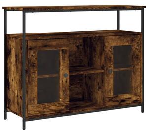 Komoda dymový dub 100x35x80 cm kompozitné drevo
