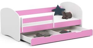 Ak furniture Detská posteľ SMILE 160x80 cm ružová