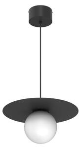 Luster na lanku FLAT 1xE27/15W/230V čierny