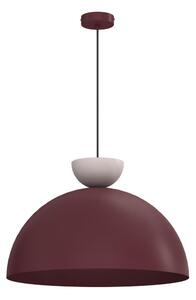 Závesný luster NEVIS na lanku 1xE27/15W/230V pr. 50 cm bordová