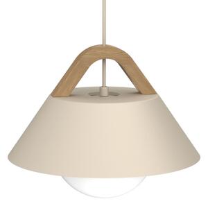 Luster na lanku FUNDA 1xE27/15W/230V béžový