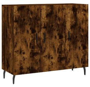 Komoda dymový dub 90x34x80 cm kompozitné drevo