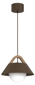 Závesný luster FUNDA na lanku 1xE27/15W/230V hnedý