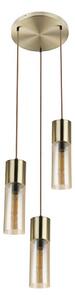 Globo 21000-3HM - Luster na lanku ANNIKA 3xE27/25W/230V pr. 30 cm mosadz