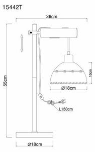 Globo 15442T - Stolná lampa REX 1xE27/60W/230V