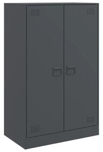 Komoda antracitová 67x39x107 cm oceľová