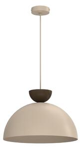 Luster na lanku NEVIS 1xE27/15W/230V, priemer 38 cm, béžový