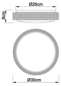 Globo 41749-12 - LED Stropné svietidlo OVI LED/12W/230V